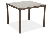 Technorattan fyrkantigt bord 90x90 Milan Garden Point brun