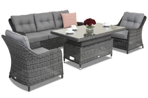 Toledo Apetito 5 Lift Trädgårdspunkt antracit technorattan trädgårdsmöbler