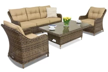 Toledo Apetito 5 lyft trädgårdsspets brun technorattan trädgårdsmöbler