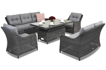 Toledo Apetito 7 Lift Trädgårdspunkt antracit technorattan trädgårdsmöbler