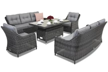 Toledo Apetito 8 Lift Trädgårdspunkt antracit technorattan trädgårdsmöbler