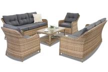 Toledo Coffee 8 Garden Point melange technorattan trädgårdsmöbler