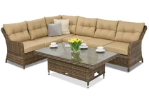 Toledo Comida 5 Lift Trädgårdspunkt technorattan trädgårdsmöbler brun