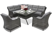 Toledo Comida 7 Angular Trädgårdspunkt antracit technorattan trädgårdsmöbler