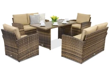 Trädgårdsmöbler Monaco Apetito 6 Garden Point brun