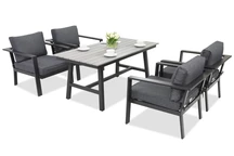 Trädgårdsmöbler i aluminium Sydney Premium 4 Garden Point antracit
