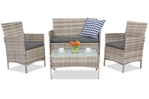 Trädgårdsmöbler i konstrotting Calabria Premium Garden Point grå