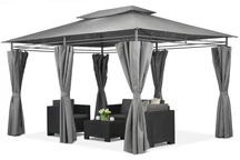 Trädgårdspaviljong Ibiza 3x4 m antracitgrå Garden Point