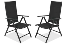 Verona Garden Point stolset i aluminium - 2 delar svart