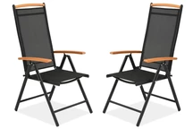 Verona Wood Garden Point stolset i aluminium - 2 delar