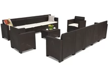 Möbler i konstrotting Nebraska Coffee Max 12 brun Bica