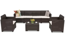 Möbler i konstrotting Nebraska Kaffe 6 brun Bica