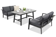 Trädgårdsmöbler i aluminium Sydney Apetito Comfort 4 Garden Point antracit