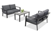 Trädgårdsmöbler i aluminium Sydney Coffee Comfort 4 Garden Point antracit