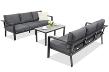 Trädgårdsmöbler i aluminium Sydney Coffee Comfort 6 Garden Point antracit