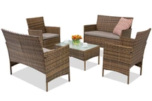 Trädgårdsmöbler i konstrotting Calabria Coffee Premium 6 Garden Point brun