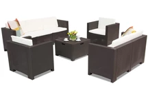 Trädgårdsmöbler i konstrotting Colorado kaffebox 7 brun Bica