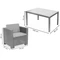 Set Colorado Premium 6 antracit Bica teknorattan