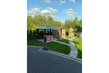 Modern trädgårdspaviljong Santiago Premium 3x3,6 m Garden Point antracit