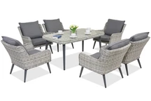Bilbao Premium 6 Garden Point trädgårdsmöbler vit