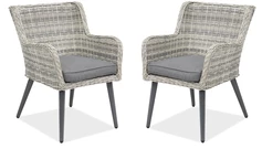 Cordoba technorattan stol 2 delar Garden Point vit