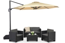 Garden Point beige Pisa 3,5 m parasoll