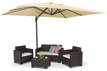 Garden Point beige Siena 3x4 m parasoll