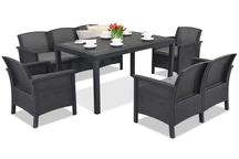 Venezia Apetito 7 antracit Bica technorattan möbler