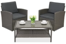 Monaco Terrace Garden Point antracitfärgade trädgårdsmöbler