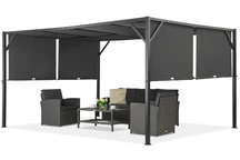 Pergola i metall Santorini 3 x 4 m antracit Garden Point