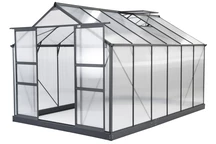 Växthus av aluminium Azalia 2,5 x 3,7 m CoverTech antracit