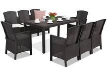 Set Lido Apetito 8 brown Bica Technorattan