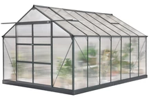 Azalia växthus i aluminium 3,08 x 4,3 m CoverTech antracit