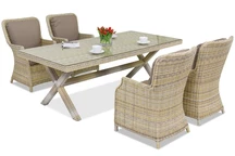 Matgrupp i konstrotting London för 4 personer Garden Point beige