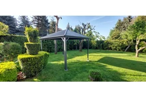 Metall lusthus Sardinia 3x4 Garden Point antracit