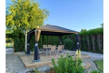Metall lusthus Sardinia 3x4 Garden Point antracit
