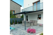 Nevada terrasstak av polykarbonat 3,05 x 4,36 m CoverTech antracit