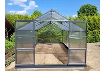 Azalia växthus i aluminium 3,08 x 5,5m CoverTech antracit
