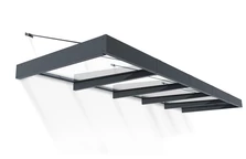 Dörrtak i aluminium Sophia XL 1,4 x 4,7 m Palram - Canopia antracit