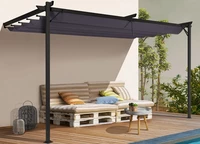 Antracitfärgat terrasstak Santana 3x3 Garden Point