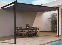 Antracitfärgat terrasstak Santana 3x4 Garden Point