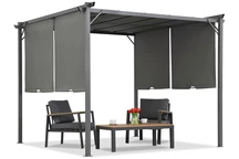 Antracitgrå pergola Sevilla 3x3m Garden Point