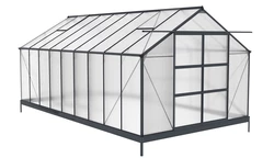 Azalia växthus i aluminium 3,1 x 5,5 m CoverTech antracit