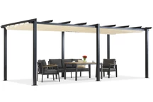 Barbados terrass pergola 3x6 m Garden Point beige