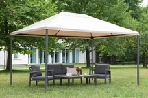 Beige trädgårdspaviljong Madrid 3 x 4 Garden Point