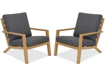 Braga Wood Garden Point trädgårdsstol i aluminium - set med 2 delar