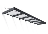 Dörrtak i aluminium Sophia XL 1,4 x 5,7 m Palram - Canopia antracit
