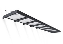 Dörrtak i aluminium Sophia XL 1,4 x 7,5 m Palram - Canopia antracit