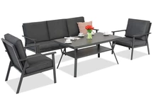 Katania möbelset i antracitfärgat aluminium Garden Point