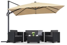 Merano 3x3m Garden Point-paraply beige